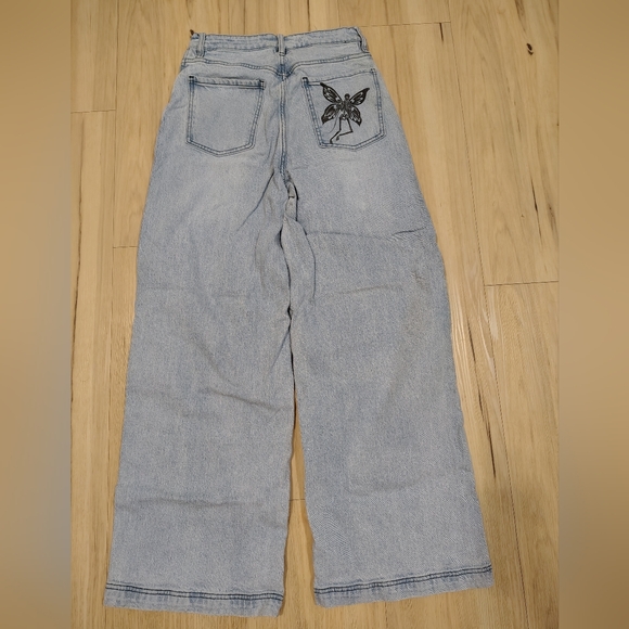 Hot Topic Skeleton Fairy Straight Leg Jeans - Picture 3 of 6